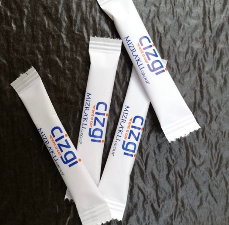 Logo Baskılı Stick Şeker Üretim